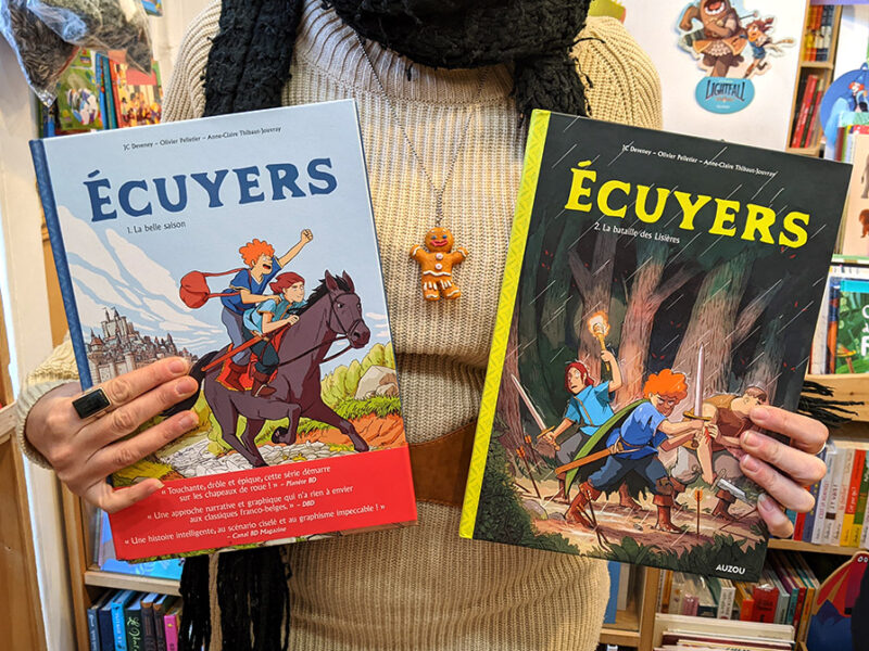 Bande dessinée jeunesse Écuyers par J.C. Deveney et Olivier Pelletier