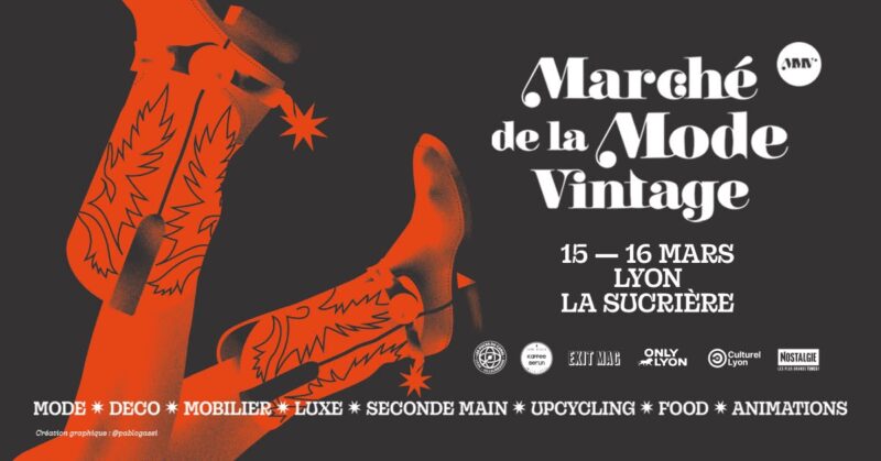 Le Marché de la Mode Vintage nous dévoile à nouveau ses trésors à la Sucrière les 15 et 16 mars 2025