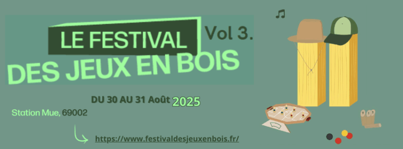 3e édition du Festival de Jeux en Bois à la Station Mue les 30 et 31 août 2025