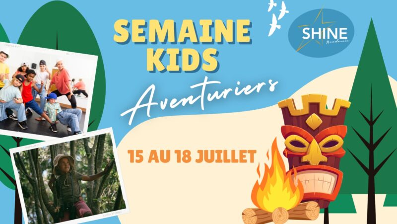 Shine Académie propose une semaine d'activités sportives et ludiques pour nos enfants du 15 au 18 juillet 2025. 