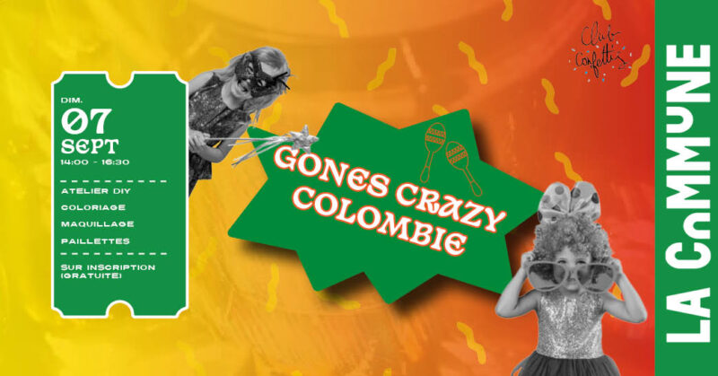 Nouvelle édition de Gones Crazy à la Commune ce dimanche 7 septembre 2025, aux couleurs de la Colombie !