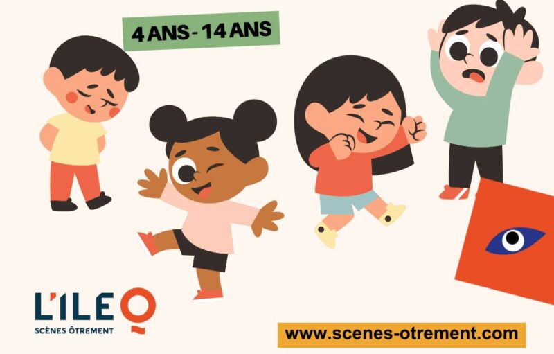 Stage de théâtre pour nos kids de 4 à 14 ans au théâtre L'Île'Ô durant les vacances d'automne 2025 