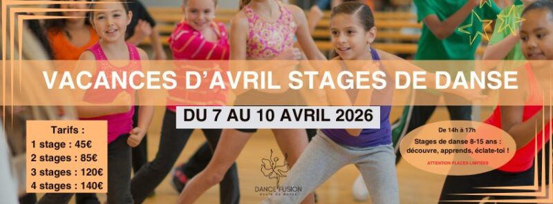 Une semaine de danse pendant les vacances d'avril 2026 chez Dance Fusion